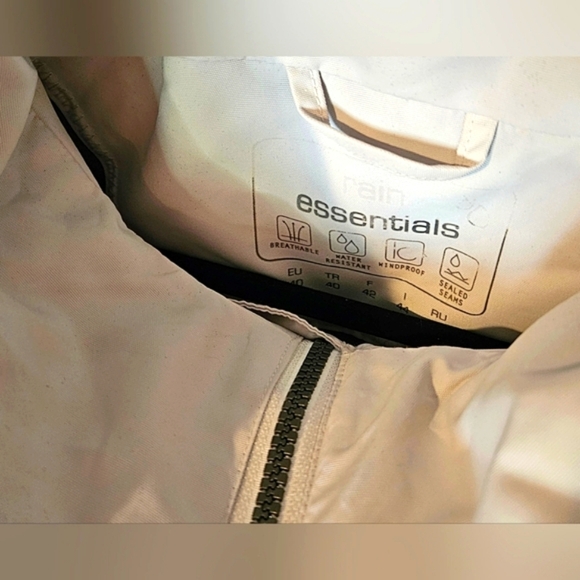 Essentials Sealed Seams Water Resistant Trench Coat w/Belt - Picture 7 of 8